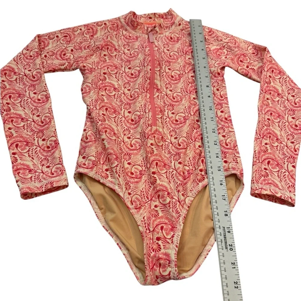 J Crew Crewcuts Girls Rash Guard One Piece Swimsuit Size 10